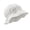 White, variant on Mgmyaa Baby Ruffle Edge Bucket Hat Summer Outdoor Sun UV Protection Fisherman Cap for Infant Newborn 0-3 Years Breathable Soft Headwear