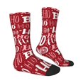 thumbnail image 2 of Goofa Ho Pattern Funny Christmas Printed Men's Crew Socks, Soft Durable Breathable Moisture-Wicking with Odor Control Cotton socks, 2 of 9