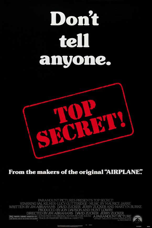 Top Secret Movie Poster Style B 27 X 40 1984 Walmart Com Walmart Com Top Secret Movie Poster Style B 27 X 40 1984 Walmart Com Walmart Com