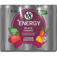 thumbnail image 2 of V8 +Energy, Healthy Energy Drink, Natural Energy From Tea, Black Cherry, 8 Ounce Can (4 Packs Of 6, Total Of 24), 2 of 3