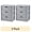 Gray, variant on Sterilite Wide 3 Drawer Tower, Plastic Storage Organizer with Removable Decorative Bins, Easy to Assemble - No Tools Needed, Brown