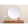 thumbnail image 3 of Elegant Decor Metal frame round mirror with decorative hook 45 inch in Brass, 3 of 7