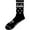 Black/White, variant on Perri's Elvis "The King" Crew Socks Black/White