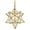 Gold, variant on Brass Moravian Star Light in Seeded Glass Pendant Lights Fixture 11-in