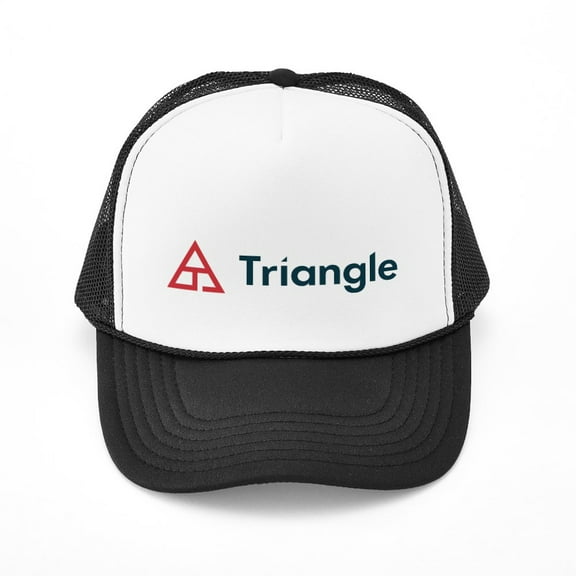 CafePress - Triangle Horizontal - Adjustable Unisex Printed Trucker Hat with Mesh Back