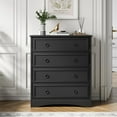 thumbnail image 2 of Holliwill Modern Drawer Dresser for Living Room, Bedroom, Hallway, Dresser Chest with 4 Drawers, Black, 2 of 7