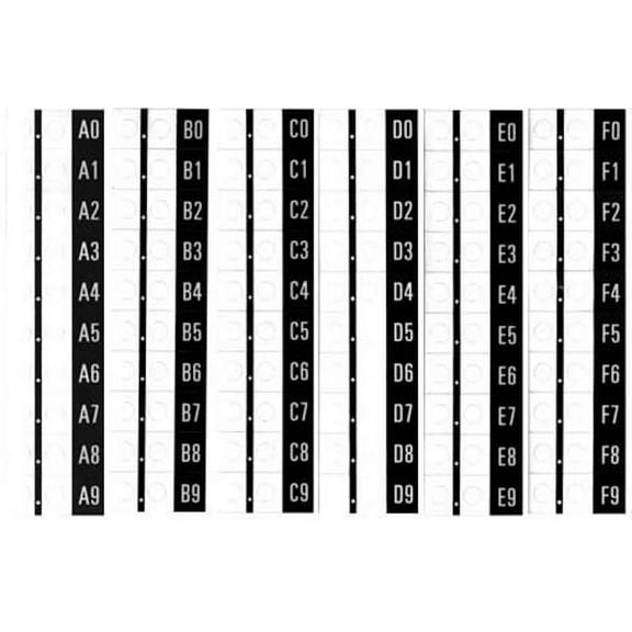 National Vendors 147 snack machine item tags