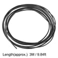 thumbnail image 2 of Heat Shrink Tubing 1mm Dia 2.7mm Flat Width 2:1 rate Shrinkable Tube Cable Sleeve 10ft - Black, 2 of 5