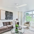 thumbnail image 3 of 52" Modern White DC Motor Ceiling Fan with Remote for Dining Room and Master Bedroom, 3 of 13