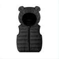 thumbnail image 2 of Esaierr Baby Boys Girls Hooded Puffer Vest for for Toddler Vest Solid Colour down Cotton Autumn Winter Lightweight Sleeveless Bear Ears Zipper Up Jacket for 1-5Y, 2 of 5
