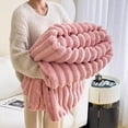 thumbnail image 1 of Imitation Rabbit Velvet Autumn Warm Bed Blanket or Blanket and Pillowcase Soft Warmth Winter Sofa Blankets for Throw Lap Blanket, 1 of 5