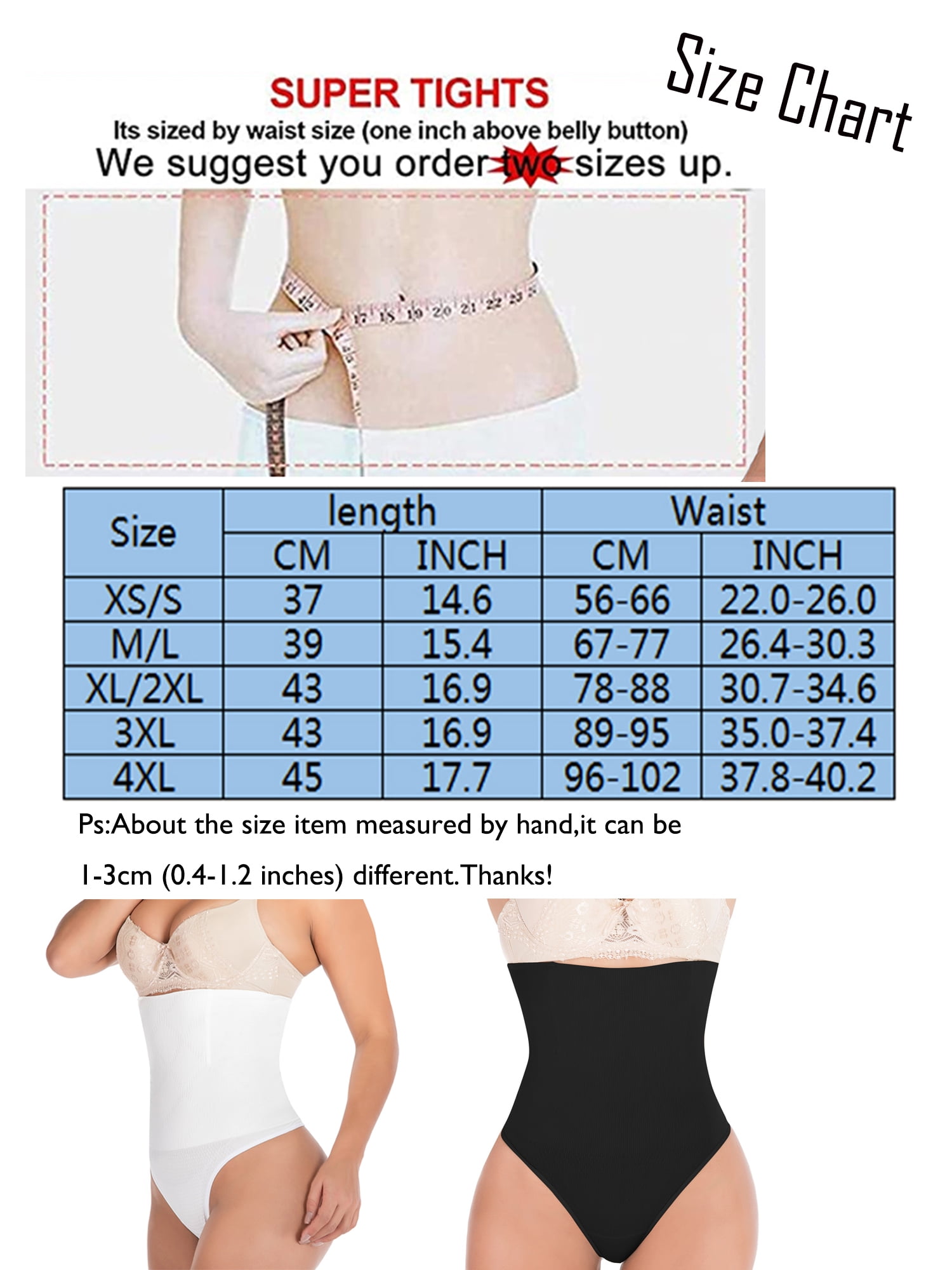 HMQ Tummy Control Thong Shapewear for Women Slimming Mid Waistd Girdle Panties  Seamless Shaping Thong Body Shaper Underwear, White at  Women's  Clothing store