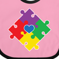 thumbnail image 4 of Inktastic Autism Awareness Month Puzzle Boys or Girls Baby Bib, 4 of 4