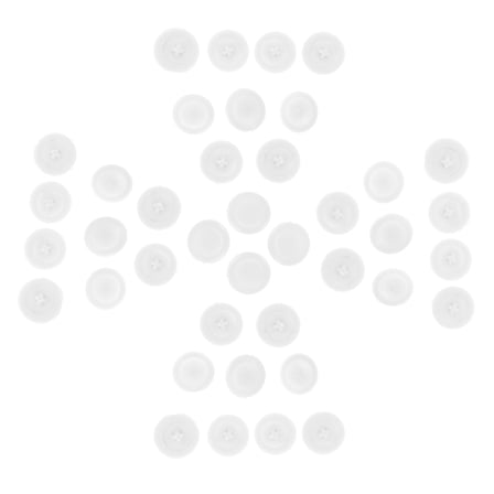 WORGEOUS 500pcs Plastic Screw Caps Decorative Screw Covers Screw End Cap Screw Hole Filler Covers For Wood Screw Furniture Drawer Wardrobe Kitchen Table