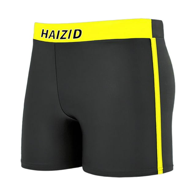 MIASHUI Boys Cartoon Swim Trunks Breathable Comfortable Beach Pool Shorts For Kids Yellow,M