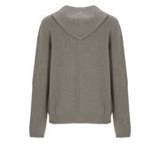 Rick Owens Grey Textured Hooded Sweatshirt (Men's)