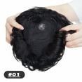 thumbnail image 3 of Benehair 100% Remy Human Hair Extensions Mens Hair Replacement System Toupee Hairpieces Clip in 4 Clips Black, 3 of 8