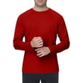 thumbnail image 5 of Mens Swimming Shirts Long Sleeve UPF 50 Quick Dry Sun Protection Rash Guard Shirts for Outdoor Fishing Running Red XL, 5 of 6