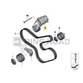 thumbnail image 2 of BINB ROAD Drive Belt Tensioner 11288604266 11287599097 Compatible with BMW 335i 435i 535i M2 M235i X3 X4 X5 X6, 2 of 9
