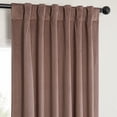 thumbnail image 6 of HPD Half Price Drapes Wild Rose Heritage Plush Velvet Room Darkening Curtains for Bedroom & Living Room Curtains (1 Panel), Window Curtains 84 inches long, Rod Pocket Curtains & Drapes, 50W X 84L, 6 of 10