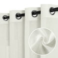 thumbnail image 6 of XWZO Linen Sheer Curtains for Living Room, Grommet Voile Curtains with Tiebacks, Elegant Soft Privacy Curtains 2 Panels, W52 x L72, Natural, 6 of 10