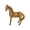 Brownish-yellow, variant on Hand Carved Brownish-yellow Horse Statue - Rustic Resin Farmhouse Decor for Home & Garden