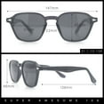 thumbnail image 5 of Gentlemanly Keyhole Bridge Thin Horn Rim Hipster Fashion Sunglasses Slate - Black, 5 of 8
