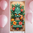 thumbnail image 6 of Wooden Carving Tropical Banner Tropical Leaves Aloha Celebration Banner for Summer Party Luau Decoration Beach Event, 6 of 7