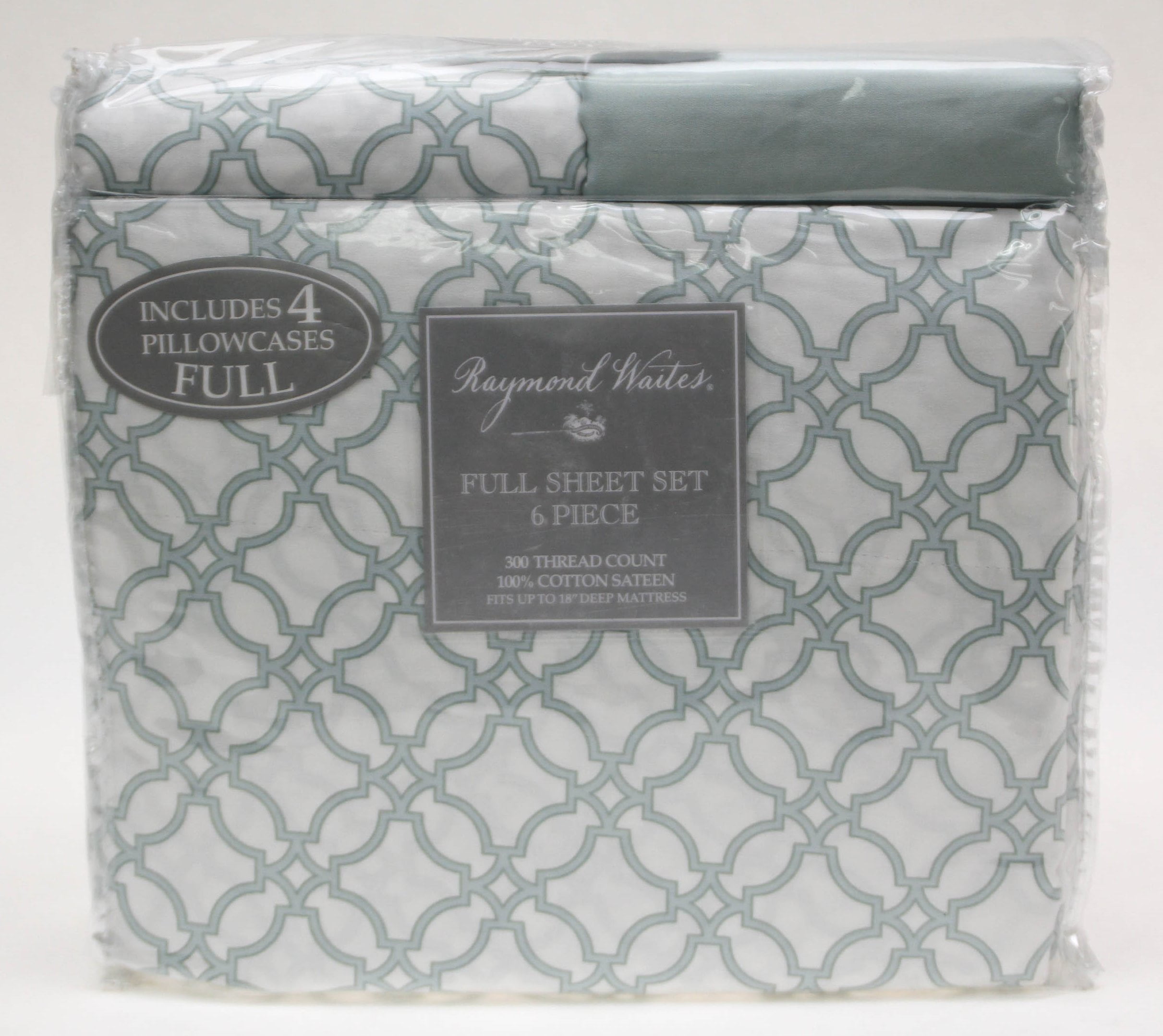 raymond waites full sheet set 6 piece edo green new walmart com raymond waites sheets reviews