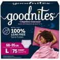 thumbnail image 1 of Goodnites Bedwetting Underwear for Girls, L (68-95 lbs), 75 Count, 1 of 10