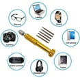 thumbnail image 3 of Clearance! Delayuji Magnetic Tip Screwdriver Set 5 In 1 Precision Torx Screwdriver Cellphone Watch Mixed Tool Kit Aluminium Alloy Screwdriver One Size Red, 3 of 3