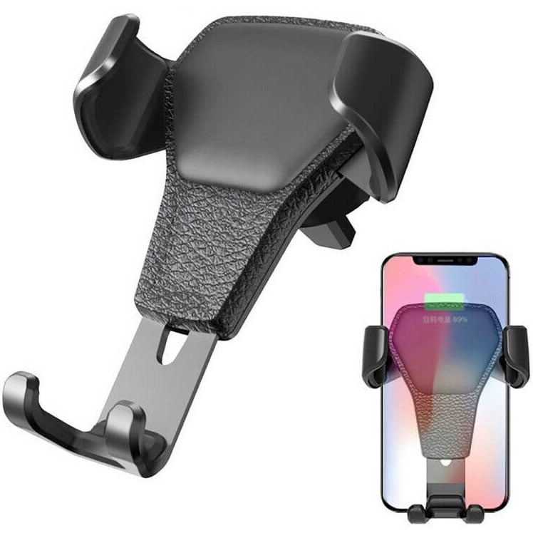 Air Vent Mount Pokanic Car Cell Phone Air Vent Mount Adjustable 360 Rotation Cradle Stand Holder Strong Clip Three-Side Grips Easy One Touch Compatible with Most Cell Phone Universal