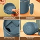 thumbnail image 4 of Taza Térmica De Café, Vaso Reutilizable De Acero Inoxidable Para Viajes, Aislamiento Al Vacío De Doble Pared, Tapa Hermética Con Asa, Para Bebidas Frías Y Calientes, Ideal Para El Hogar, 4 of 8
