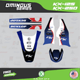 thumbnail image 4 of Kalair GFX Graphics Kit for Kawasaki KX125 (2003-2008) Ominous Series, 4 of 5