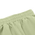thumbnail image 7 of Tdoqot Boys Athletic Shorts Knee Length- Quick Dry Baggy Casual Elastic Waist Kids Cotton Sweat Shorts Green Size 4 T, 7 of 7