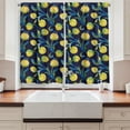thumbnail image 2 of Ambesonne Artichoke Kitchen Curtains, Art Nouveau Food, 55"x39", Blue Violet Yellow, 2 of 3