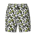thumbnail image 4 of Lsque Mens Swim Trunks Soccer and Football Pattern - Bathing Suit Compression Liner - Beach Swim Shorts Swimwear - (S-3XL) - Stretch Quick Dry -Small, 4 of 9