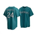 thumbnail image 1 of Mariners Baseball Jersey Mariners Green MARINERS No Number Embroidered Cardigan Short Sleeve T-shirt Training Suit, 1 of 2