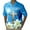 Blue, variant on Wyzesi Blue Shirt Boys Long Sleeve Mens Easter Short Sleeved Shirt Festive Relaxed and Comfortable Style All Over Printed Short Sleeved Shirt