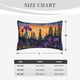 thumbnail image 4 of Xecao Cosmic Irises At Twilight for Decorative Throw Pillow Case for Couch,Sofa or Bed Set,Pillow Cover for Sofa Home Decor Ideal Gift(Pillow core not included)-20"x30", 4 of 6