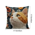 thumbnail image 3 of ChicYu 17.7x17.7 In Cute Animal Printed Pillowcovers Playful Animal Designs for Bedroom, Living Room and Daily Use (Pillow Insert Not Included), 3 of 7