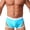 Sky Blue, variant on Men's Athletic Short Pride Day Rainbow Strips Swimsuits Bikini Board Surf Shorts Trunk with Adjustable Drawstring