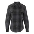 thumbnail image 1 of Burnside 5206 Camisa vaquera de manga convertible para mujer Negro/Gris 3XL BURNSIDE 5206, 1 of 1