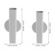 thumbnail image 2 of SWETRACE 2Ud Jarrones De Pared De Metal Para Con Y Estructura Resistente, 2 of 8