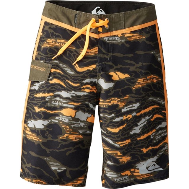 Quiksilver Boys Frames Reflector Camo Swim Bottom Board Shorts, Verde, 23 Quiksilver Pantalones cortos