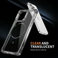 thumbnail image 2 of For iPhone 16 Pro Magnetic Phone Case Cover, Compatible With Magsafe,Transparent Four Corners Thickened Shockproof Anti-fall Anti-Scratch Plain Thin Fit Phone Case Cover for iPhone 16 Pro,Black, 2 of 7