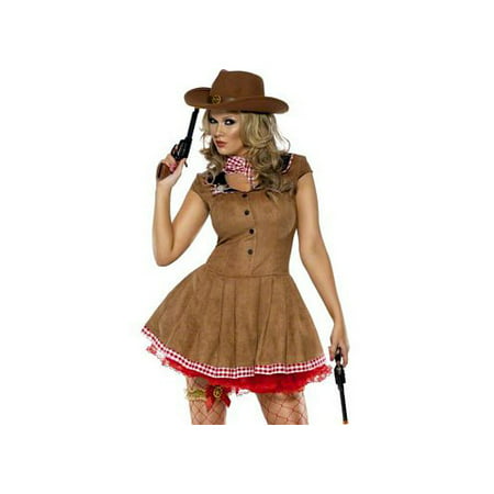 Smiffy's Fever Wild West Costume 33794SM Brown