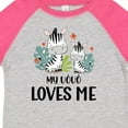 thumbnail image 4 of Inktastic Zebra My Vovo Loves Me Boys or Girls Toddler T-Shirt, 4 of 5