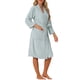 thumbnail image 4 of Bata de baño para mujeres INSPIRE CHIC, duradera, ligera, tipo kimono, bata de lujo para spa, resort y hotel, color gris azul, 4 of 5