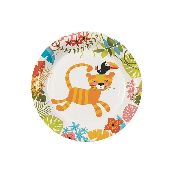 Jungle Baby Shower Dessert Plates (8Pc) - Party Supplies - 8 Pieces